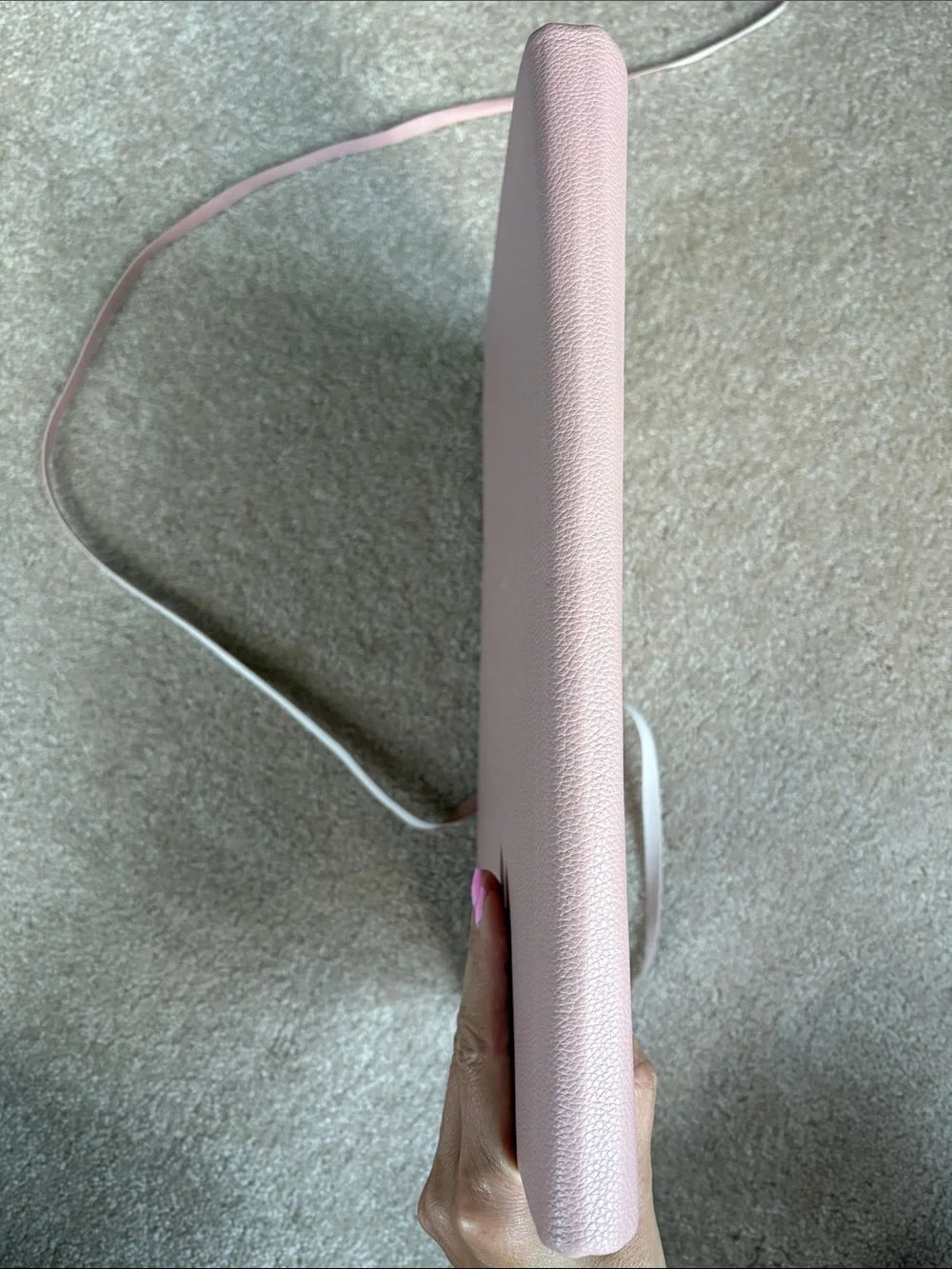 Blush Pink Tie-Closure Accordion Folder